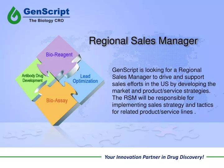 regional sales manager interview presentation