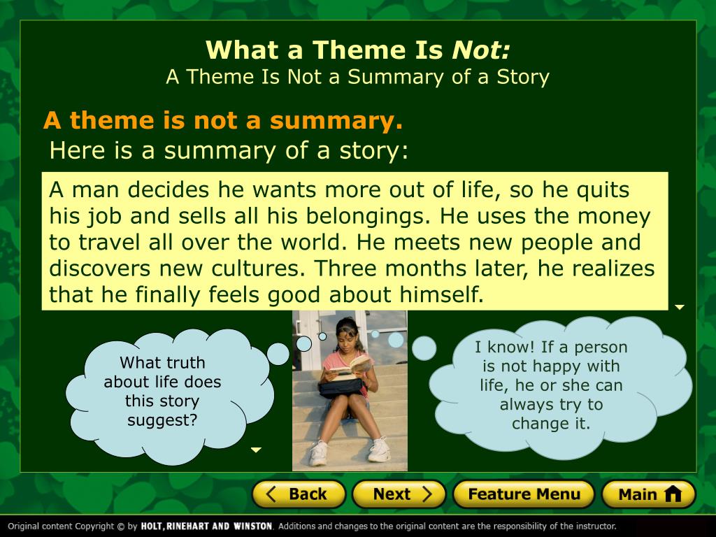 PPT - What Is a Story’s Theme? PowerPoint Presentation, free download ...