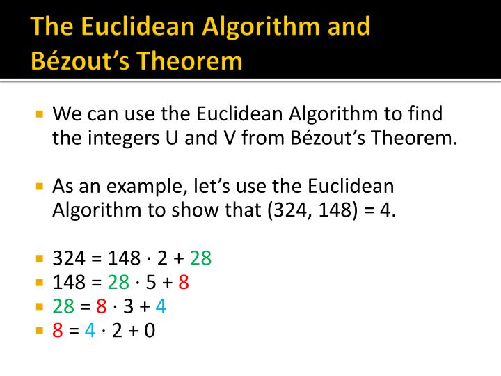 PPT - The Euclidean Algorithm PowerPoint Presentation - ID:6710727