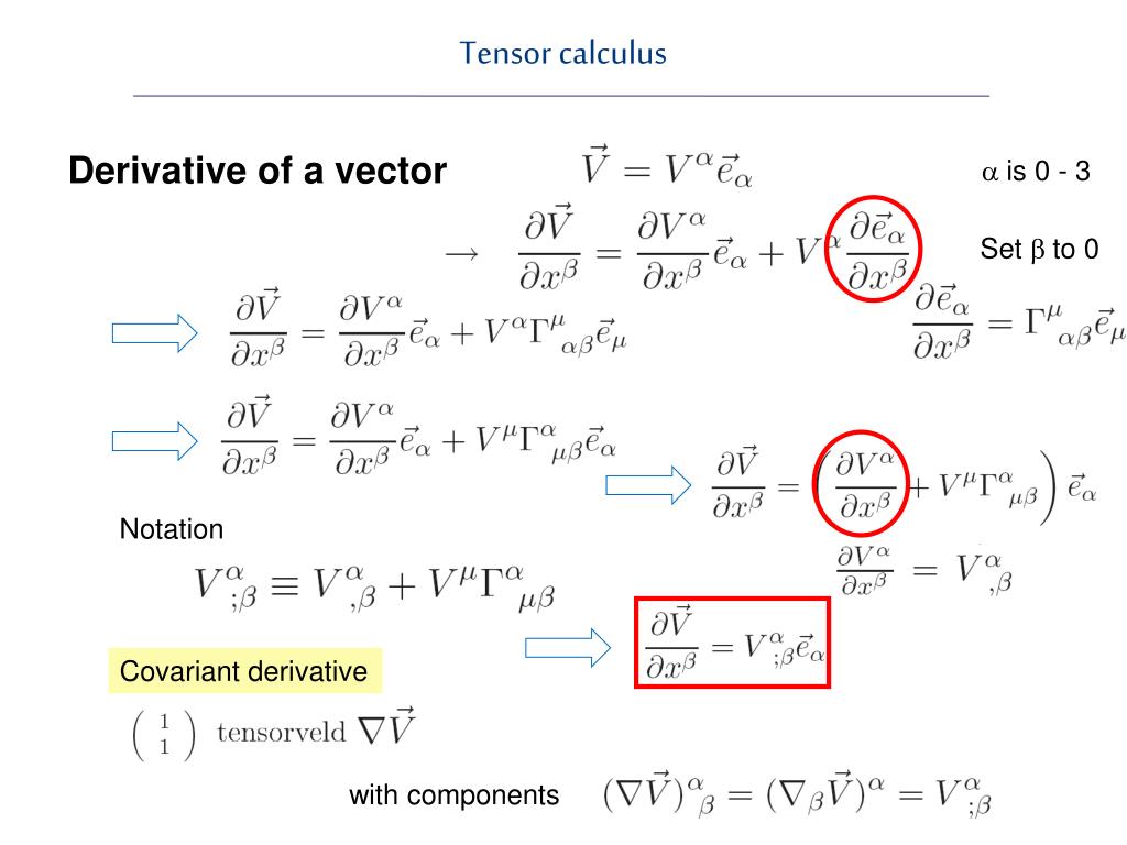 Tensor Derivative PPT - Jo van den Brand, Chris Van Den Broeck , Tjonnie Li Nikhef ...