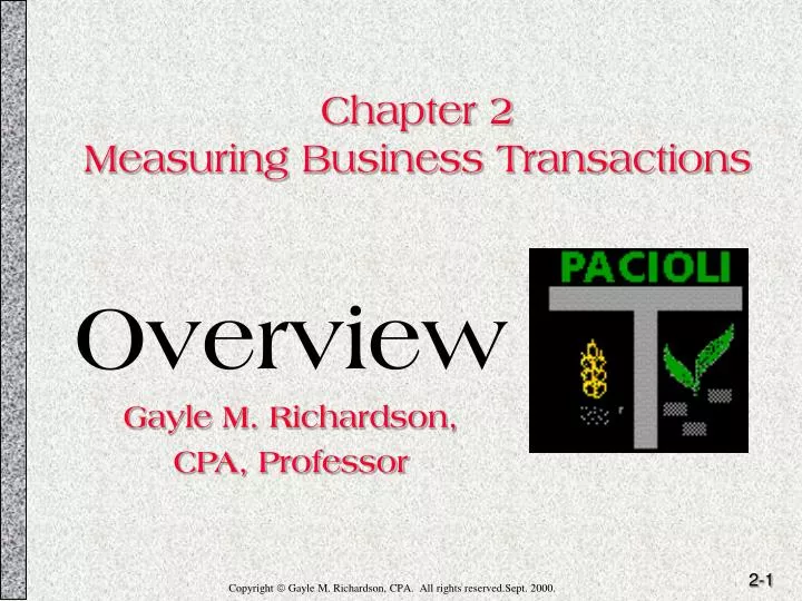 chapter 2 measuring business transactions n.