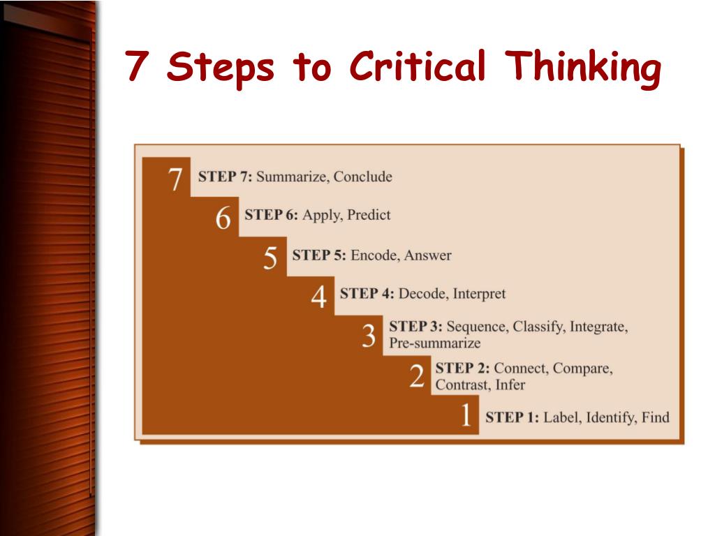 7 steps to critical thinking