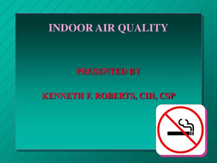 indoor air quality n.