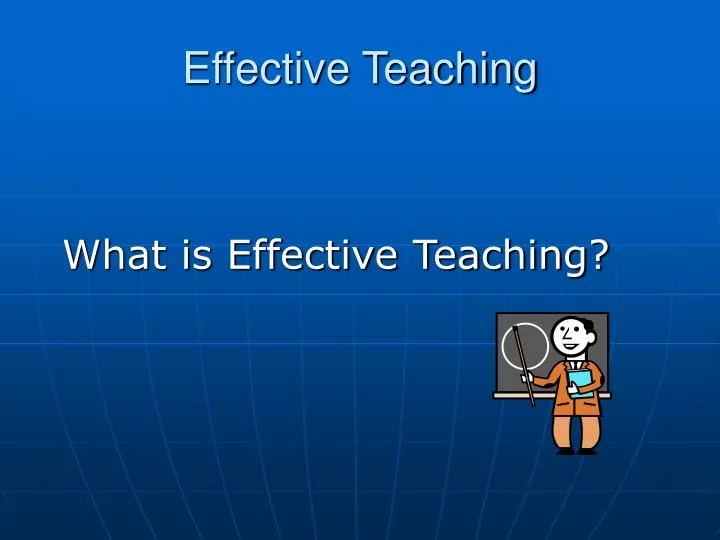 effective teaching presentation