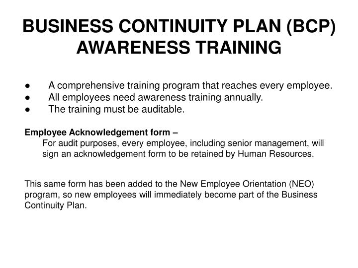 PPT BCP Awareness Training PowerPoint Presentation ID6713375 PPT BCP Awareness Training PowerPoint Presentation ID6713375