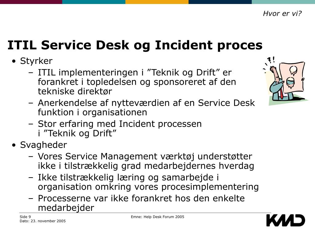 PPT - KMD Service Desk på skillevejen PowerPoint Presentation, free  download - ID:6714302