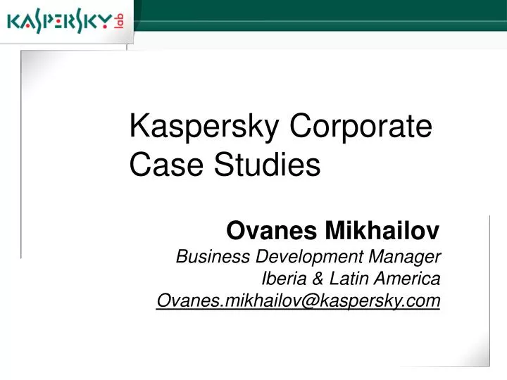 kaspersky corporate case studies n.