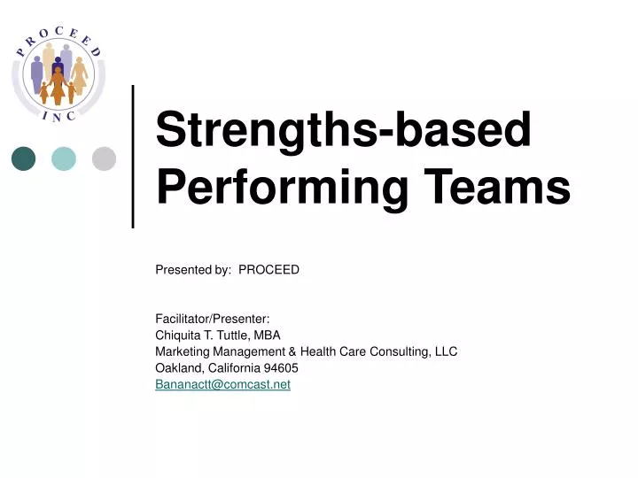 strengths based performing teams n.