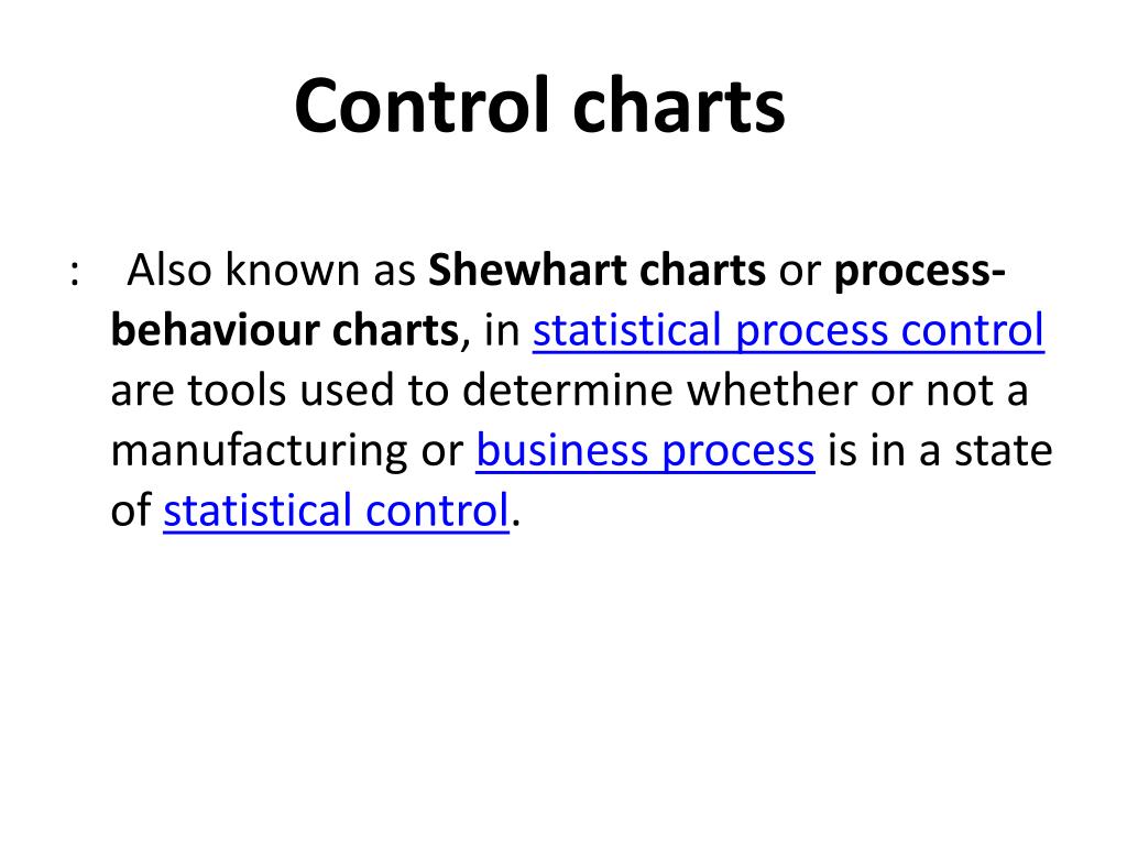 Statistical Process Control Charts Ppt