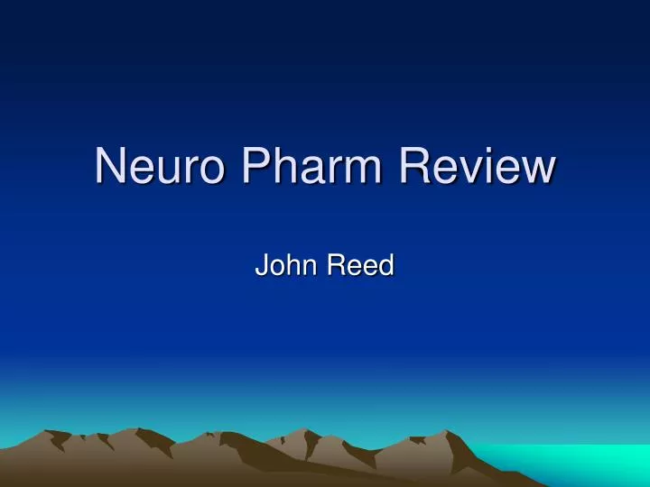 neuro pharm review n.