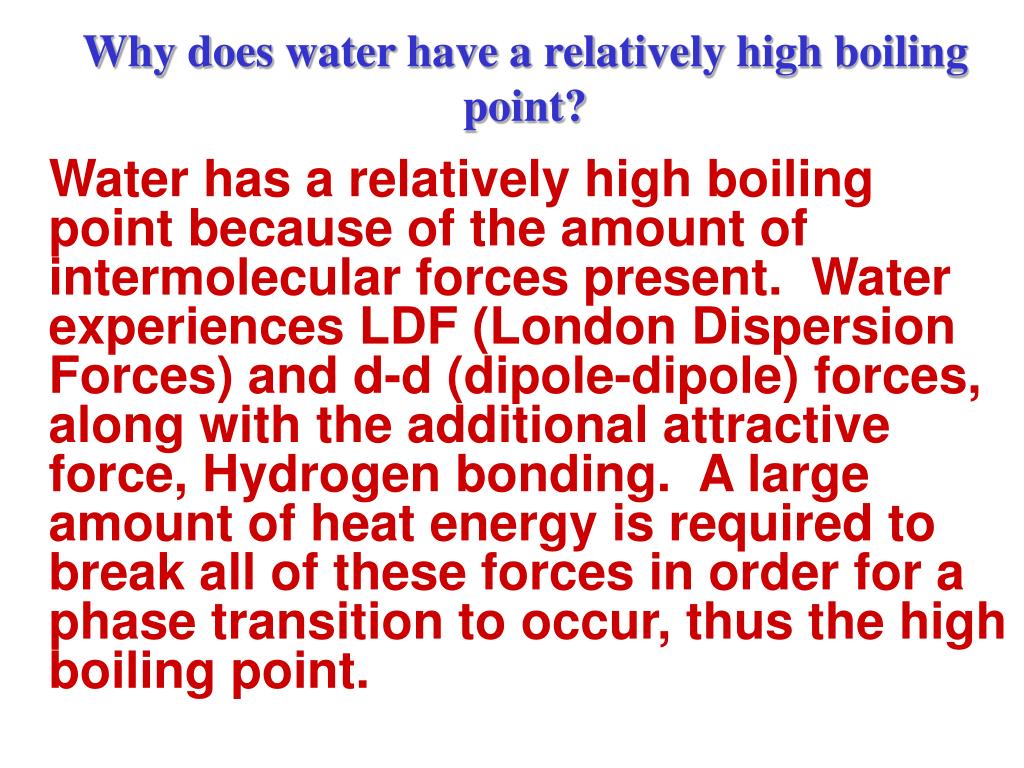 Why Does Diamond Have A Higher Melting Point Than Hydrogen Perfect Interlude: Why Does Water Have A High Boiling Point