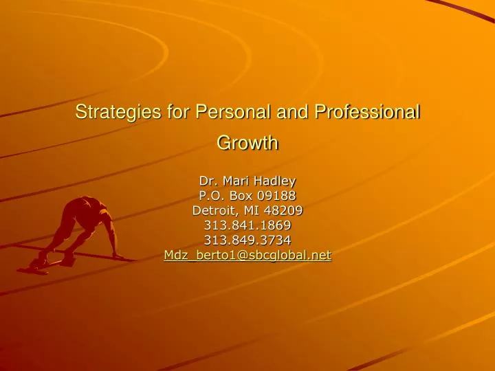 PPT - Strategies for Personal and Professional Growth PowerPoint ...