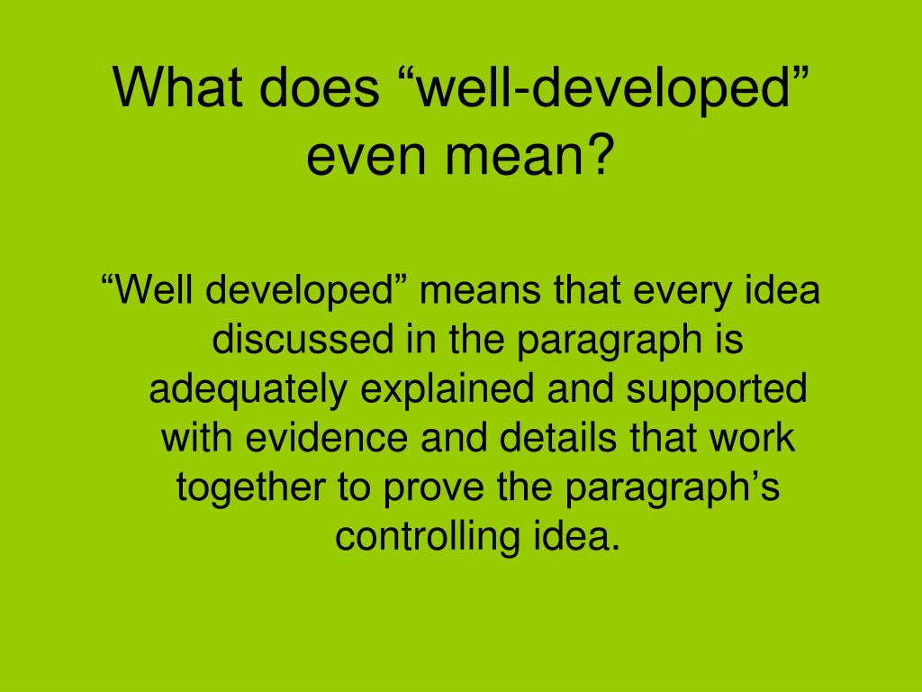 How to Write One Well-Developed Narrative Paragraph | The Classroom how to write a well developed paragraph