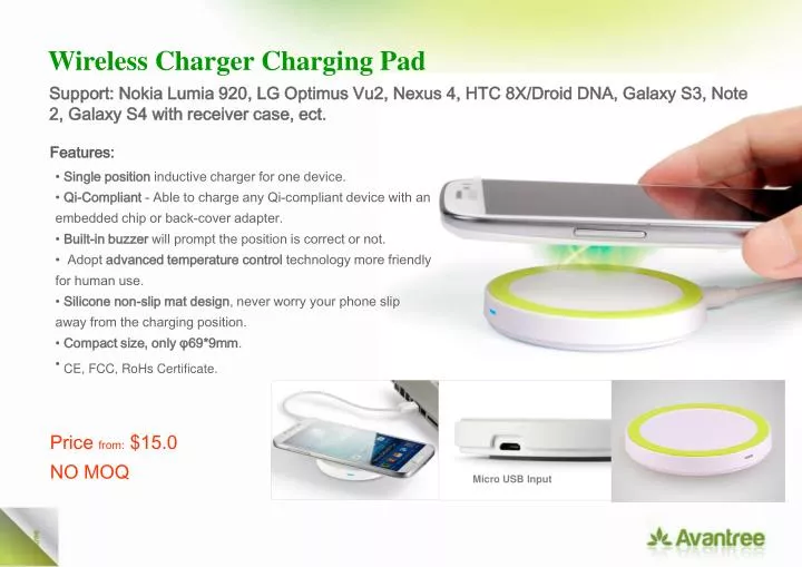 Ppt Wireless Charger Charging Pad Powerpoint Presentation Free