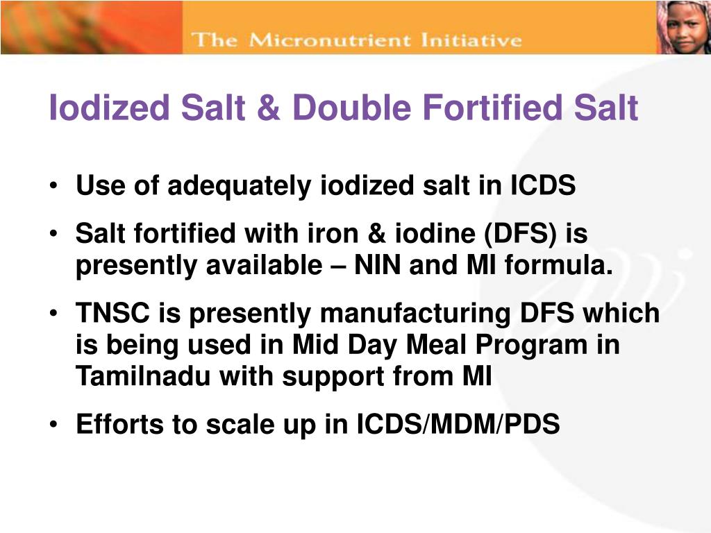 Salt Fortification PPT - Micronutrient Malnutrition Control for Better Productivity ...
