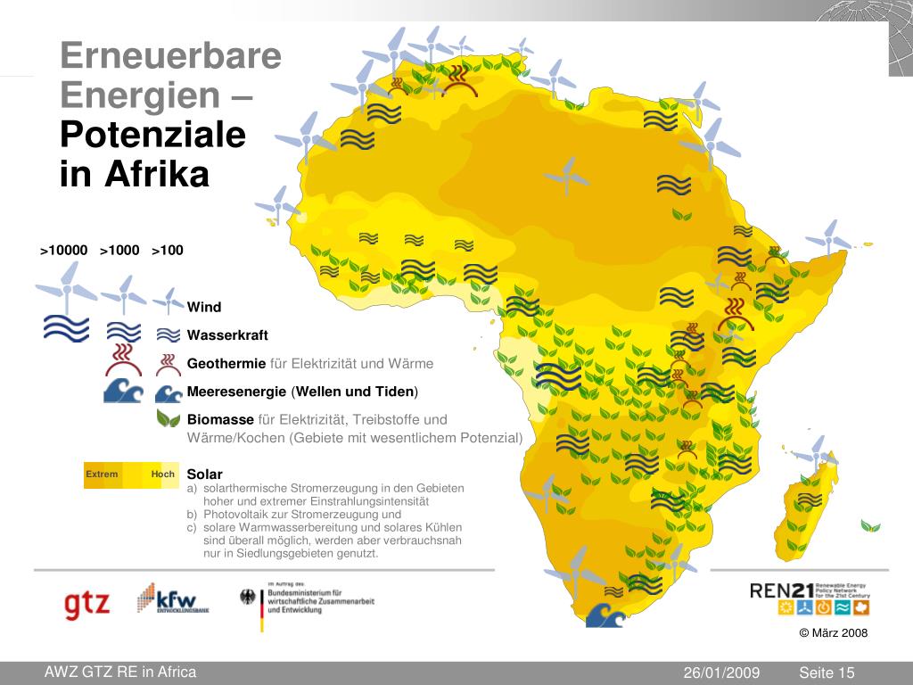 Strom In Afrika Mit 7 Buchstaben PPT - Erneuerbare Energien in Afrika PowerPoint Presentation, free