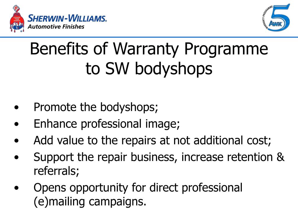 PPT SherwinWilliams Paint Warranty Programme PowerPoint Presentation