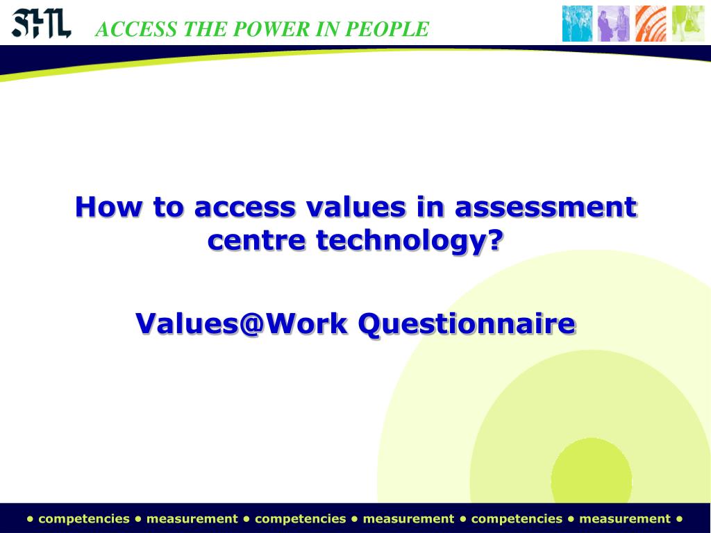 PPT - The role of Values in Assessment Centres ASCG conference, South ...