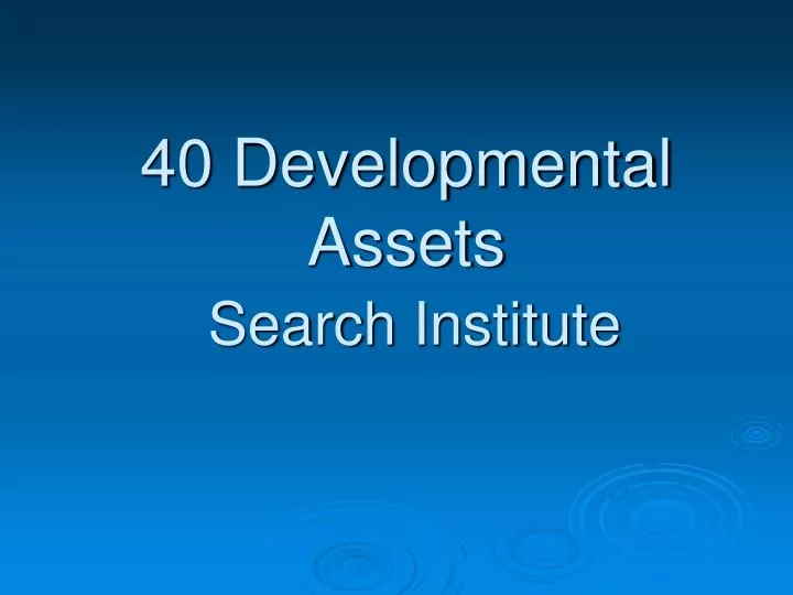 the power of assets pdf search institute