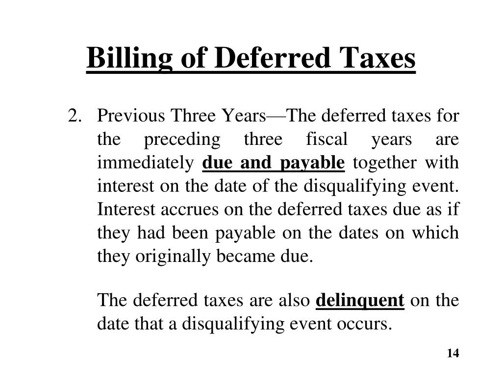 deferred billing