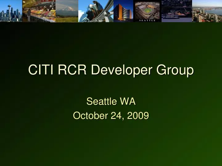 citi rcr developer group n.