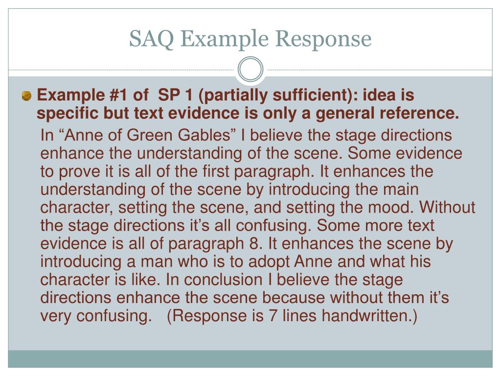 PPT - STAAR Short Answer - SAQ PowerPoint Presentation, free