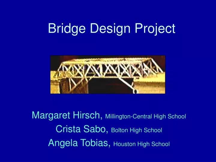 bridge design project n.