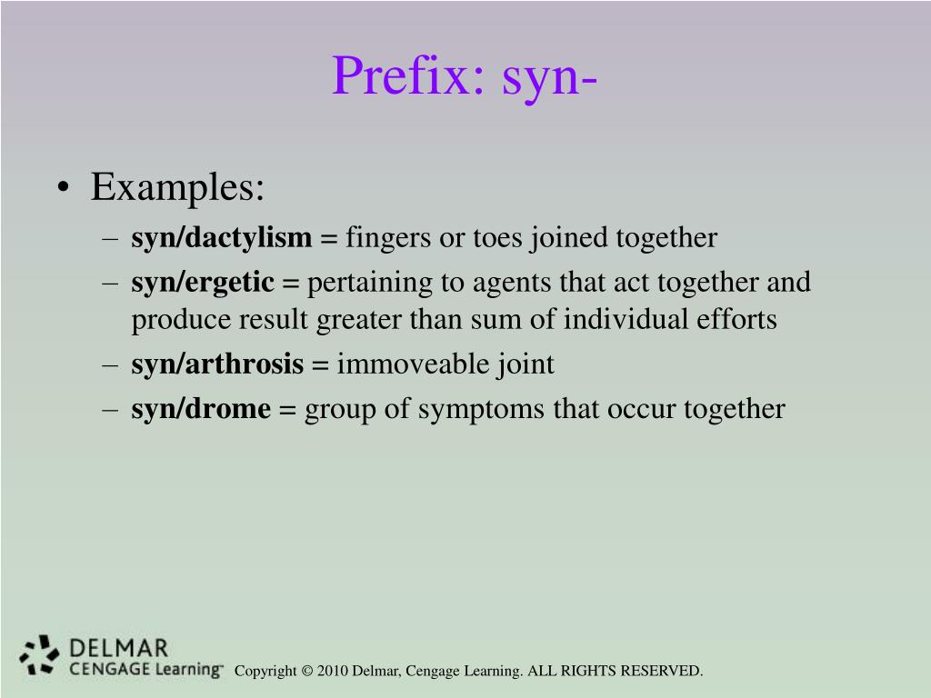 prefix syn prefix syn
