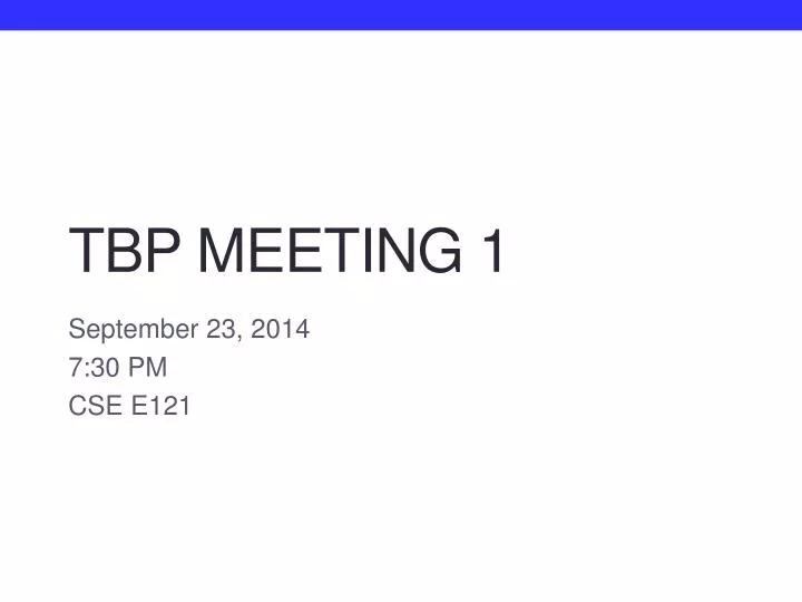 tbp meeting 1 n.