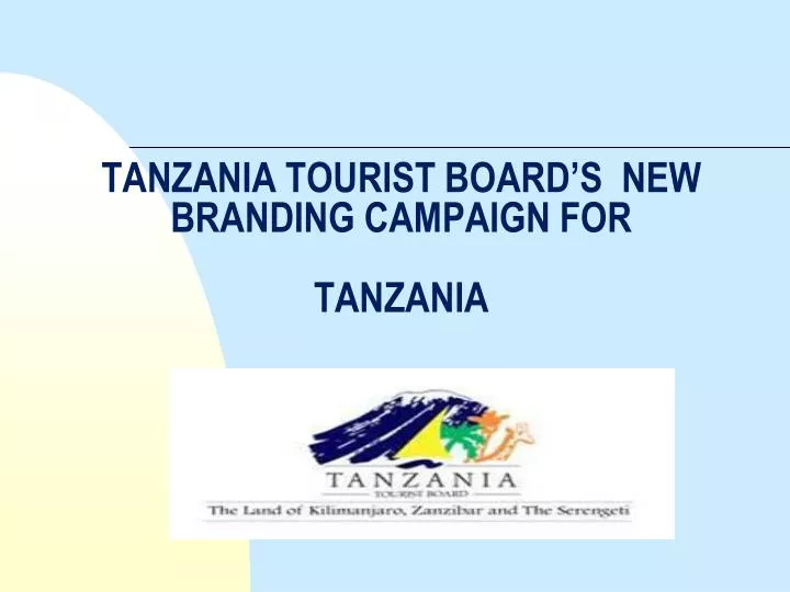 tanzania tourism branding