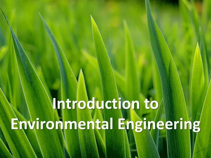 topics for seminar presentation environmental engineering