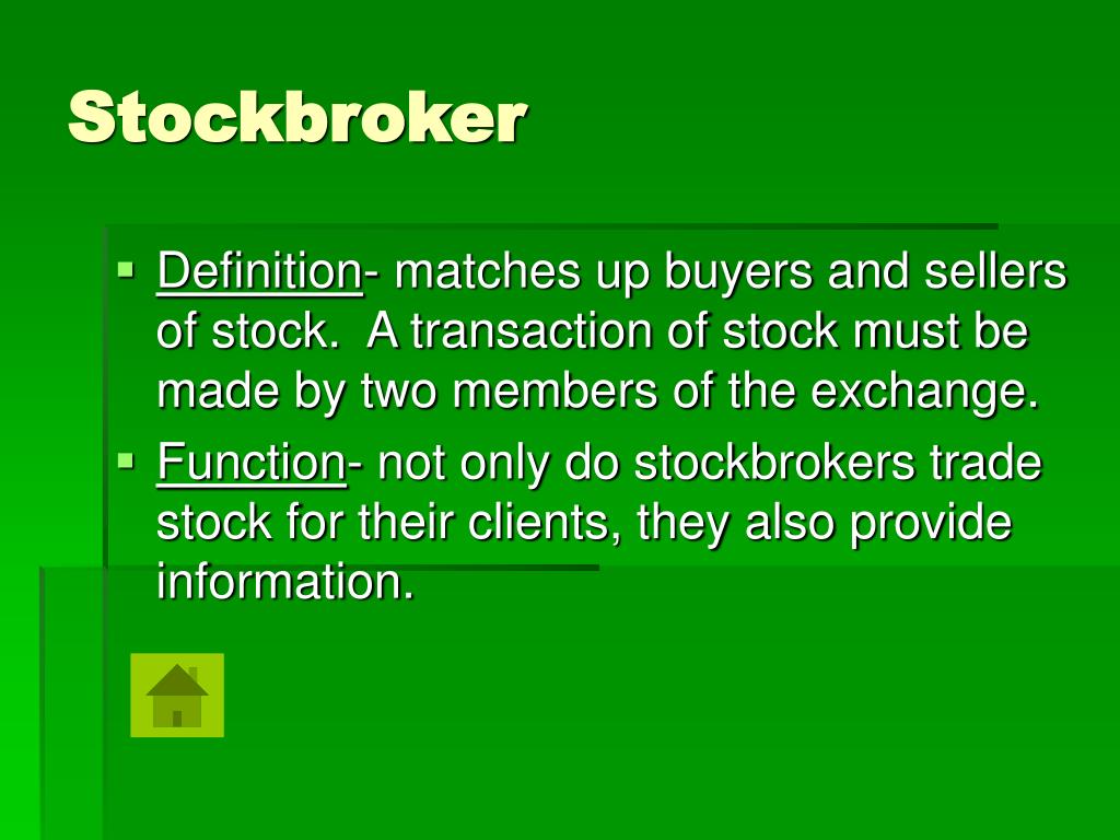 PPT Stock Broker PowerPoint Presentation, free download ID6725470