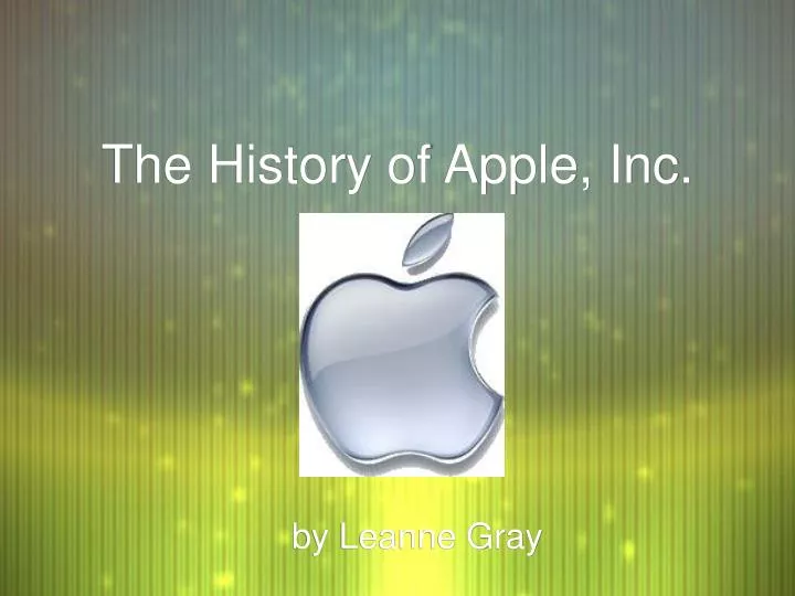 apple inc ppt apple inc ppt