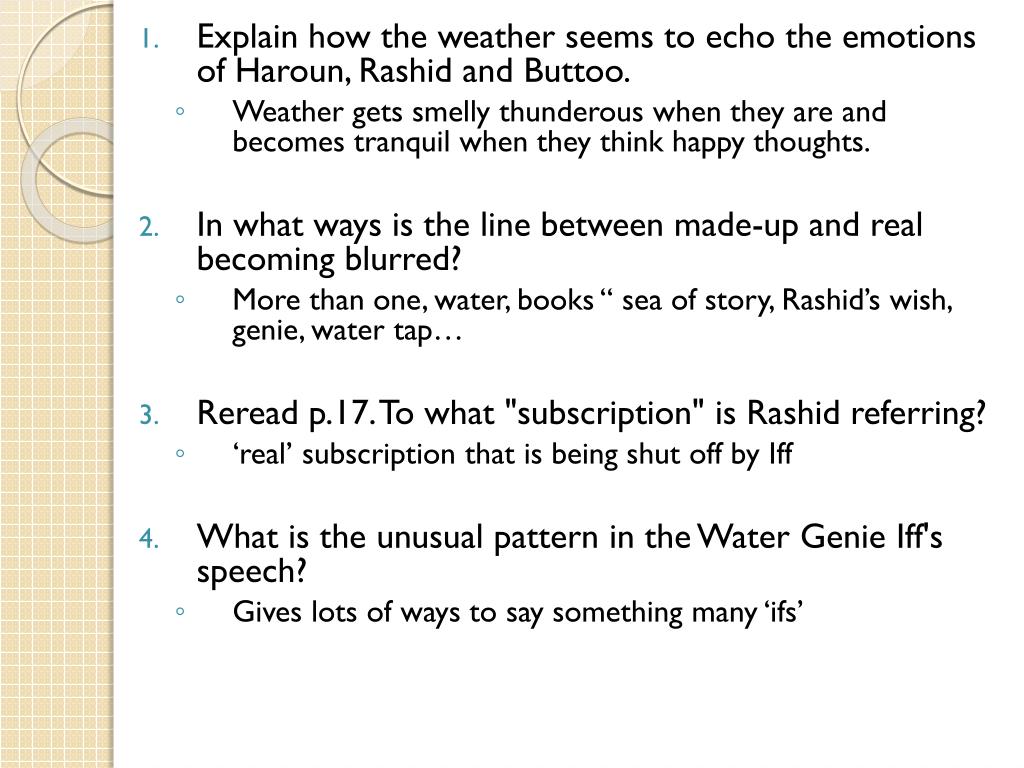Haroun And The Sea Of Stories Summary By Chapter PPT - Haroun and the Sea of Stories PowerPoint Presentation, free