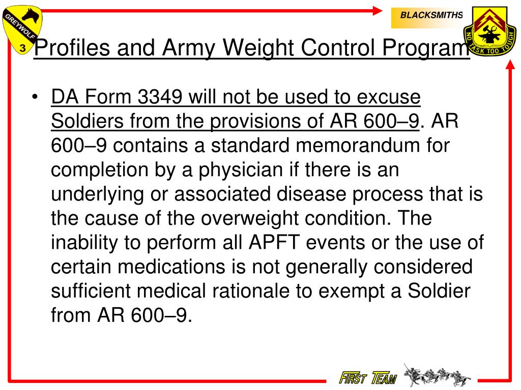 Profile Army Regulation
