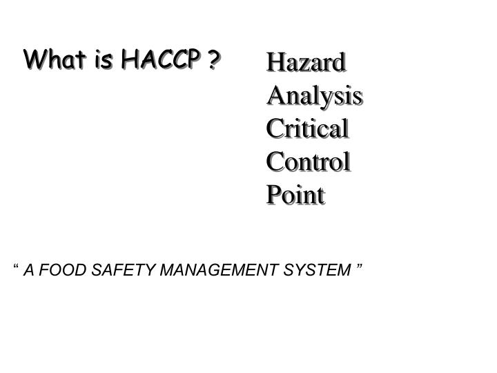 barriers to implemetation of haccp Prerequisite programs, rate barriers to implementation of haccp, and provide demographic information subjects/setting the survey was sent to a random sample. barriers to implemetation of haccp Prerequisite programs, rate barriers to implementation of haccp, and provide demographic information subjects/setting the survey was sent to a random sample.