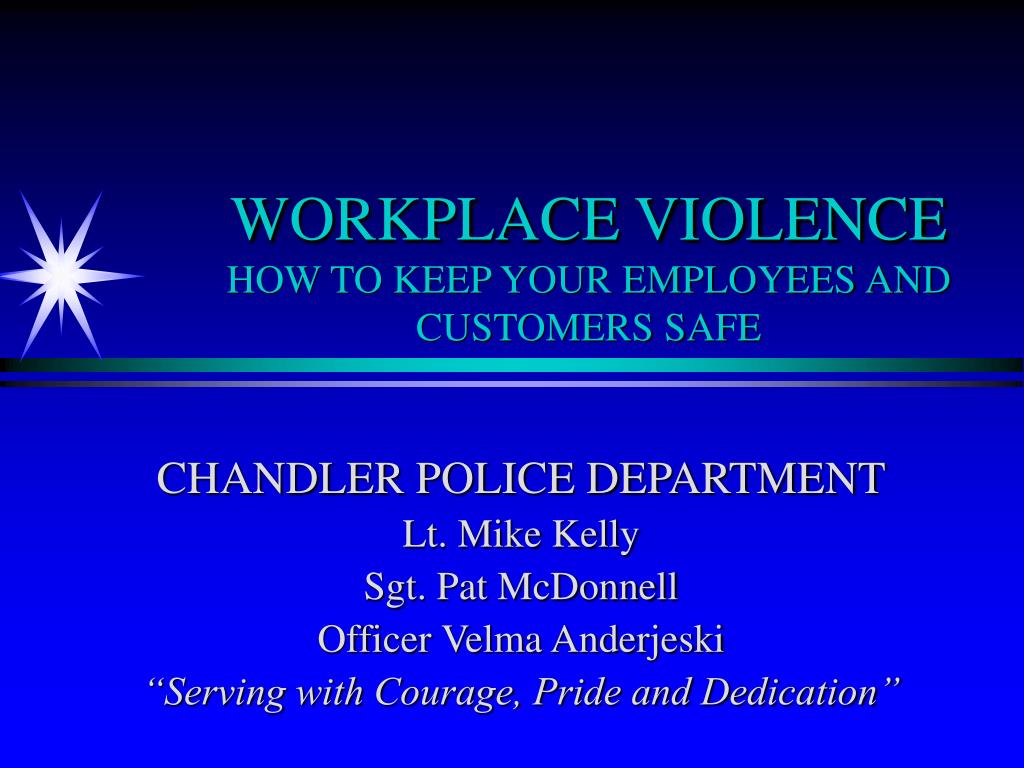 ppt workplace violence how