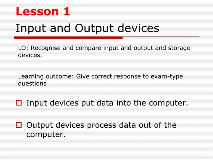 input and output devices n.