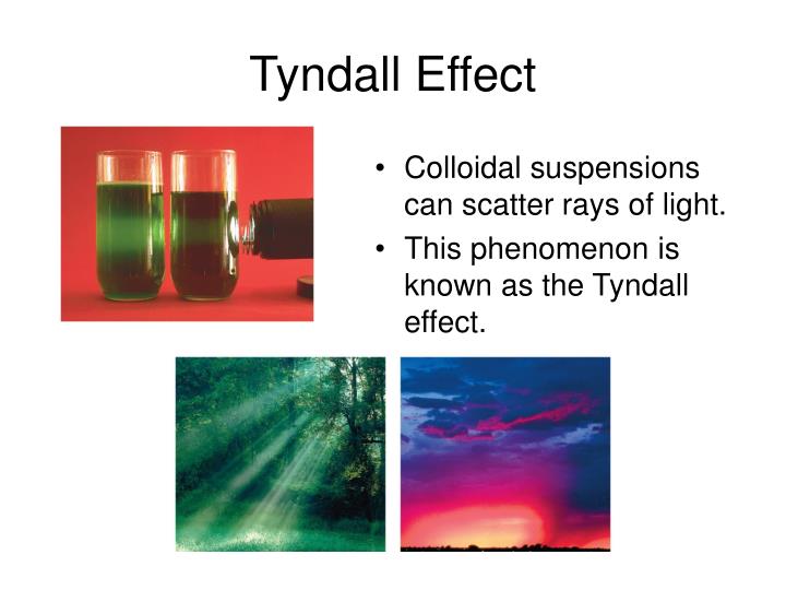 what is the meaning of tyndall effect