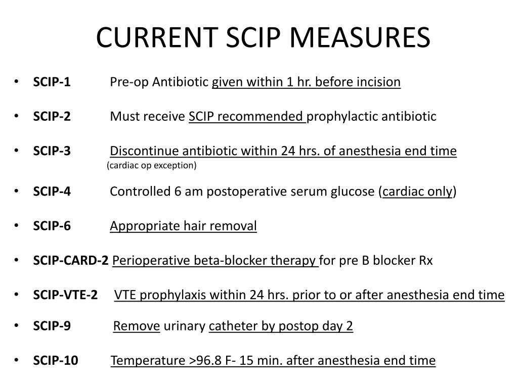 PPT Surgical Care Improvement Project (SCIP) PowerPoint Presentation
