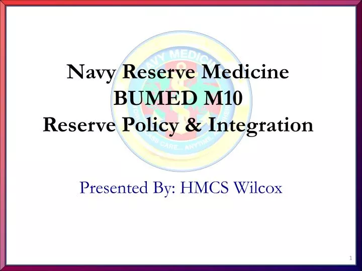 navy reserve medicine bumed m10 reserve policy integration n.
