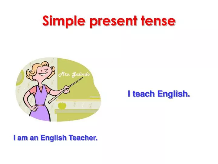 powerpoint presentation about simple present tense