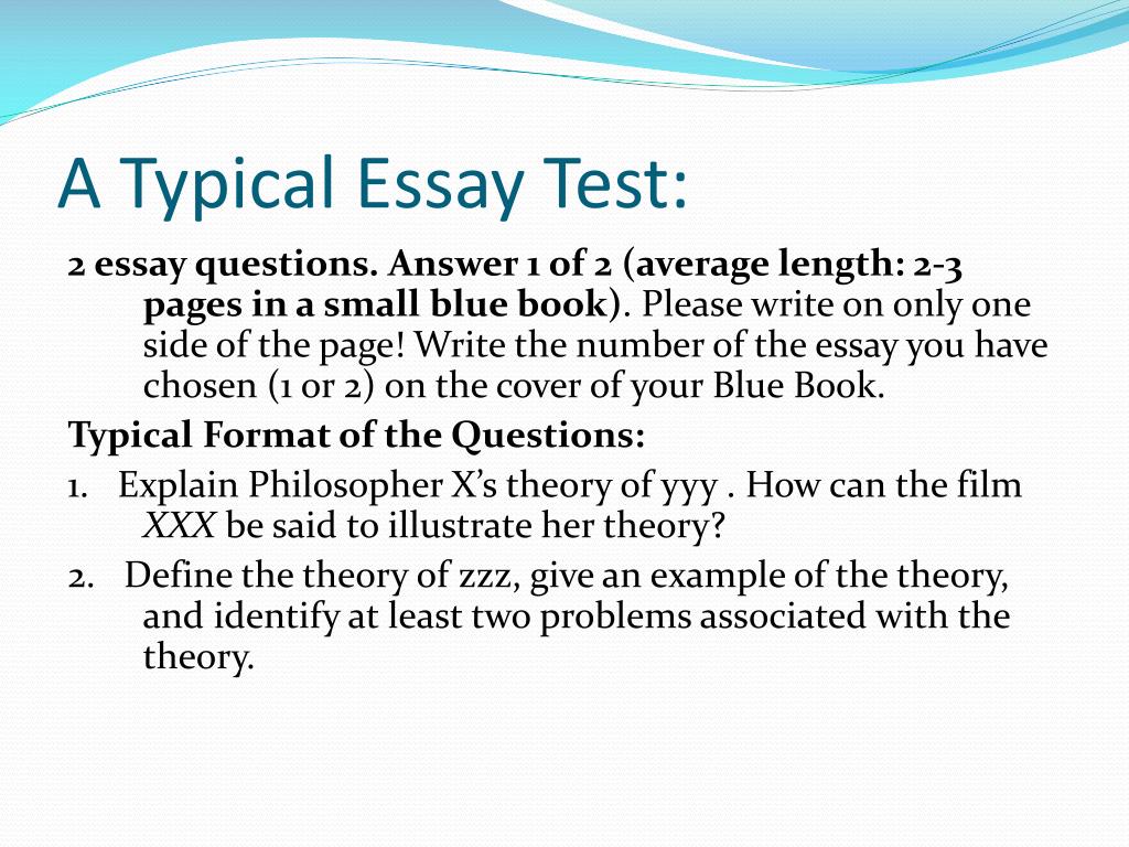 what is essay tests