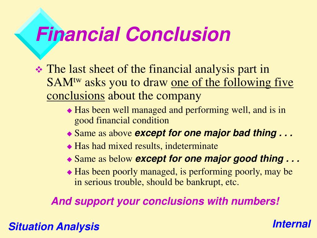 conclusion for finance assignment