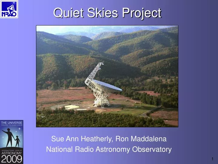PPT Quiet Skies Project PowerPoint Presentation, free download ID