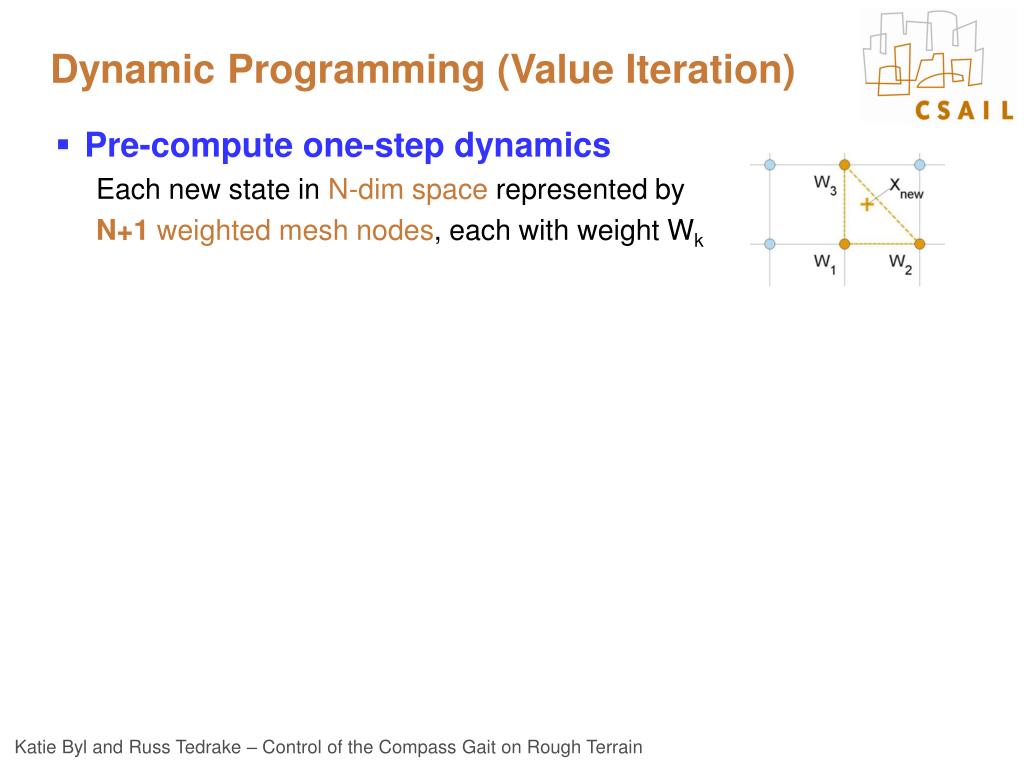 PPT - Control of the Compass Gait on Rough Terrain PowerPoint ...