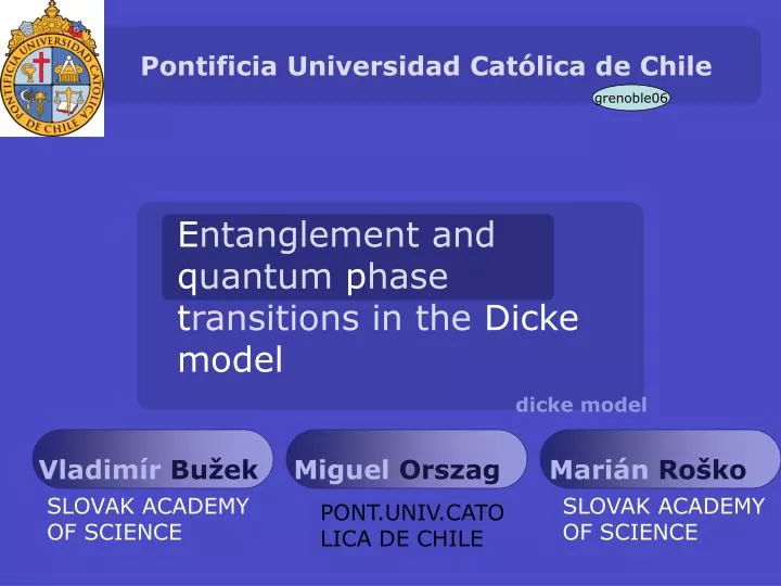 Ppt Pontificia Universidad Cat Lica De Chile Powerpoint Presentation