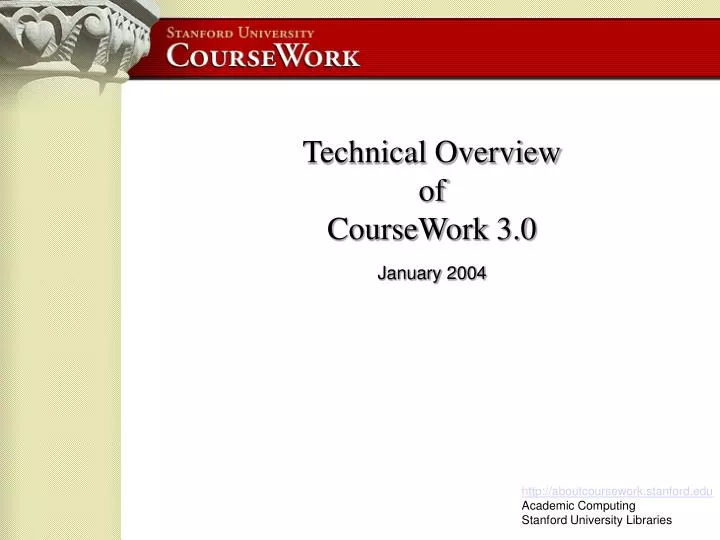 technical definition of coursework