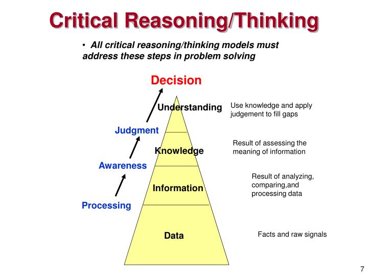 reasoning and critical thinking difference