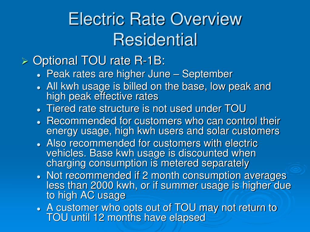 PPT Introduction to LADWP Electric & Water Rates PowerPoint